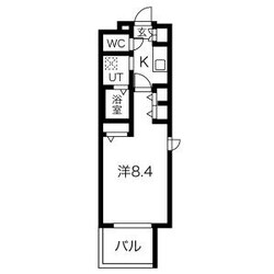 パルティール大曽根の物件間取画像